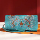 Montana West Turquoise Boot Scroll Collection Wallet