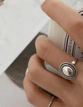 Oval 925 Sterling Silver Ring