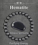 Hematite Stone Stretch Bracelet