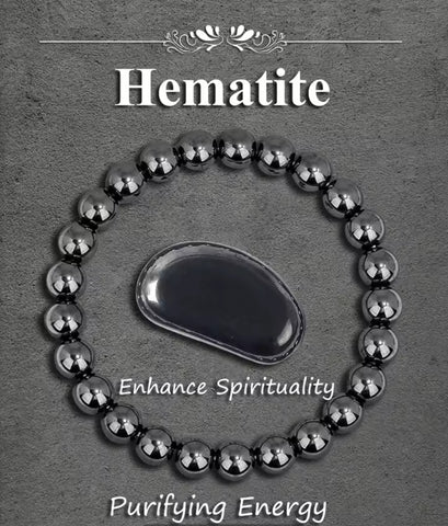 Hematite Stone Stretch Bracelet
