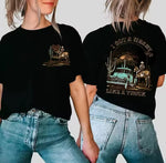 Black Heart Like A Truck Ladies Graphic Shirt