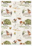 Farmyard Tea Towel