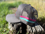 Dusty Diamonds Dark Grey Bronc Trucker Cap