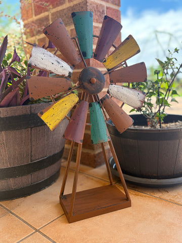 Rustic Metal Windmill