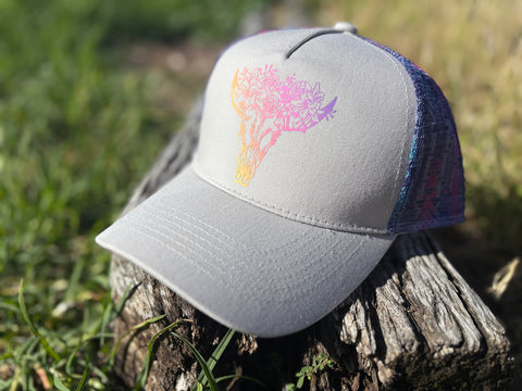 Dusty Diamonds Longhorn Aztec Trucker Cap
