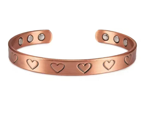 Heart Stamp Copper Cuff