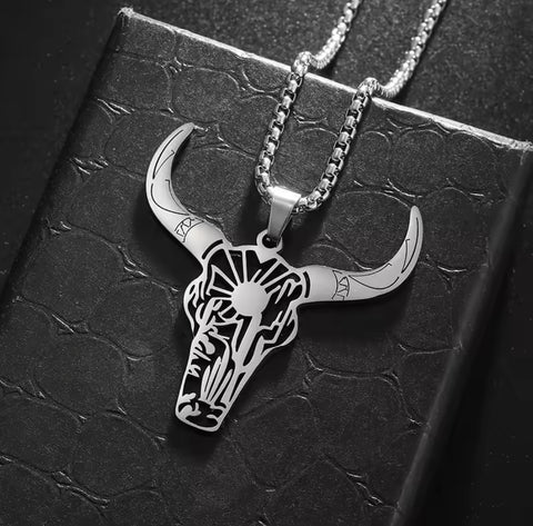 Desert Child Longhorn Western Necklace