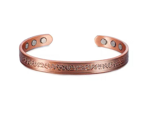 Scroll Slim Copper Cuff