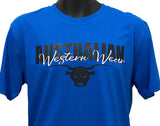 Blue Australian Western Wear Mens Short Sleeve Shirt ON SALE