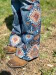 Tallulah Aztec Grace In LA High Waisted Flare Jeans