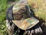 Dusty Diamonds Camo Cowboy Trucker Cap