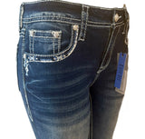 Miranda Blue Longhorn Grace In LA Easyfit Mid Rise Bootcut Jeans