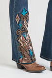 Dolly Western Grace In LA Easyfit Mid Rise Bootcut Jeans