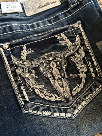 Loretta Long Leg Grace In LA Easyfit Mid Rise Bootcut Jeans