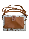 Sunflower Genuine Cowhide Crossbody Handbag