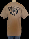 Dusty Diamonds Dark Beige Logo Shirt