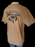 Dusty Diamonds Dark Beige Logo Shirt
