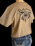 Dusty Diamonds Dark Beige Logo Shirt