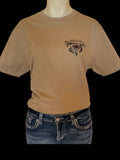 Dusty Diamonds Dark Beige Logo Shirt