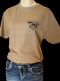 Dusty Diamonds Dark Beige Logo Shirt