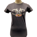 Lucky Horseshoe Ladies Charcoal AWW SS Graphic Shirt