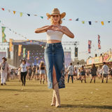 Lainey Western Grace In LA Denim Skirt