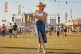 Lainey Western Grace In LA Denim Skirt