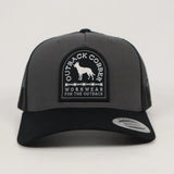Outback Cobber Charcoal Roma Trucker Cap