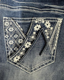 Saddle Up High Rise Stretch Denim Jeans REGULAR 34 LEG