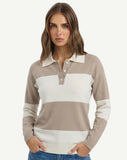 Winter Willow Stripe Polo