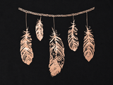 Rose Gold Feather Evening Shirt