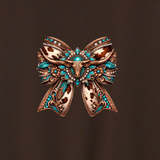 Dusty Diamonds Western Longhorn Bow Hoodie PREORDER