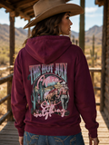 Strawberry Wine Dusty Diamonds Zip Hoodie