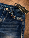Western Dreams Little Girls Grace In LA Bootcut Tinnies Jeans