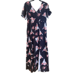 Floral Longhorn Western Split Dress