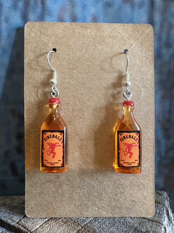 Fireball Sterling Silver Hook Earrings