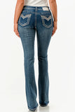 Mackenzie Charme Sequin Easyfit Mid Rise Bootcut Jeans