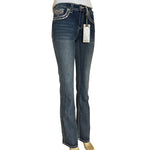 Mackenzie Charme Sequin Easyfit Mid Rise Bootcut Jeans