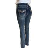 Mackenzie Charme Sequin Easyfit Mid Rise Bootcut Jeans