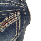 Mackenzie Charme Sequin Easyfit Mid Rise Bootcut Jeans
