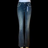 Theodora Turquoise Stud Grace In LA Easyfit Mid Rise Bootcut Jeans