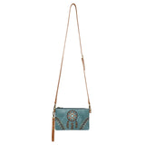 Turquoise Dreamcatcher Embroidered Collection Montana West Clutch/Crossbody Bag