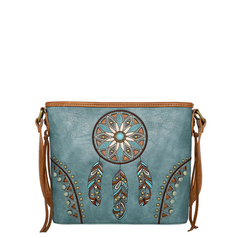 Turquoise Dreamcatcher Embroidered Collection Montana West Crossbody Bag