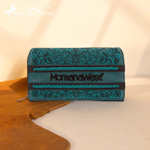 Montana West Embroidered Collection Wallet