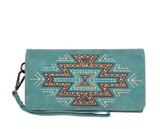 Turquoise Aztec Collection Montana West Wallet