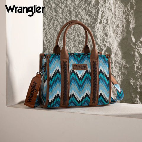 Wrangler Southwestern Pattern Small Tote Crossbody Handbag