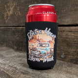 Got A Heart Like A Truck Black AWW Graphic Stubby Cooler NEW