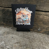 Got A Heart Like A Truck Black AWW Graphic Stubby Cooler NEW