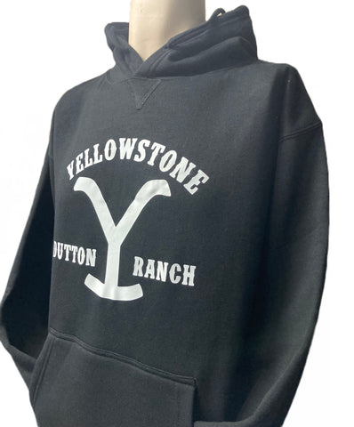 Black Yellowstone Dutton Ranch Fleece Hoodie NEW ON SALE