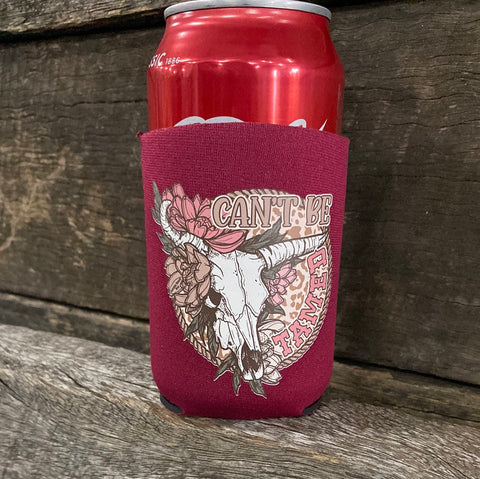 Maroon Can't Be Tamed AWW Graphic Stubby Cooler NEW
